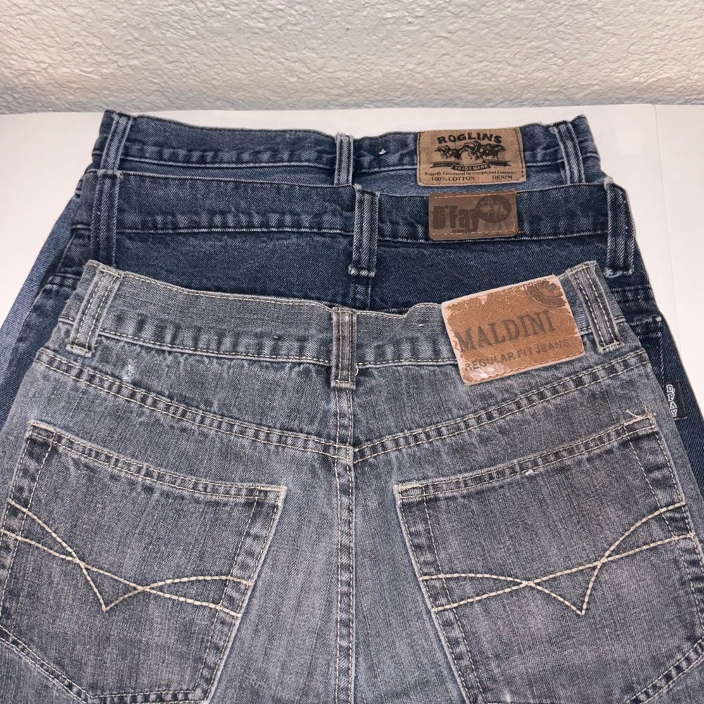 Bundle! 3 pairs of Men’s jeans: Maldini, D’Fay and Roglini Blue